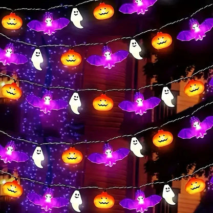 1PC 10/20/40LEDS Halloween String Lights  Battery Operated