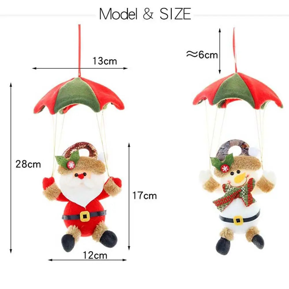 Parachute Christmas Doll — Santa Claus, Snowman, or Fawn Design