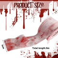 Halloween Bloody Crime Scene Tape Fake Blood Stained Gauze & Barrier Tape for Haunted House Decor