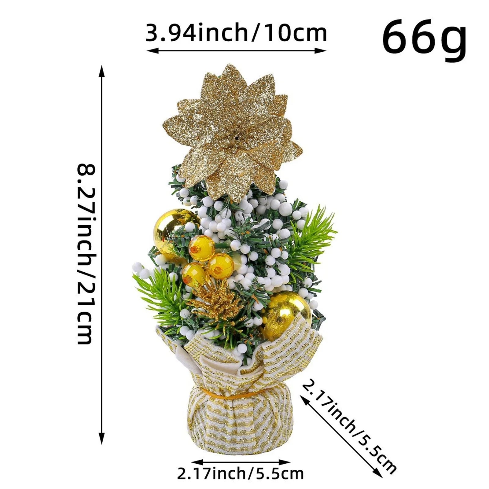 Artificial Tabletop Mini Christmas Tree Tabletop Decorations Festival Winter Holiday Miniature Decor for Christmas Décor 30cm