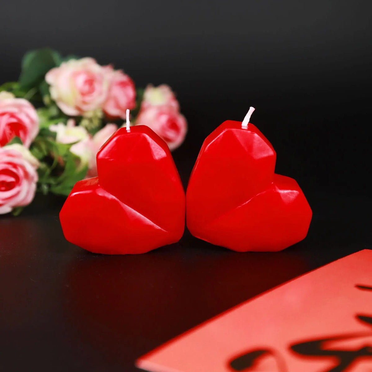 1/2/4pc 3D Heart-shaped Love Candles Valentine's Day Romantic Gift Handmade Aromatherapy Candle Wedding Home Decor Photo Prop