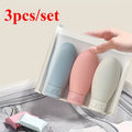 3pcs/set Travel Refillable Cosmetic Containers 60ML Travel Bottles Set Mini Squeeze Bottles for Toiletries Shampoo Conditioner