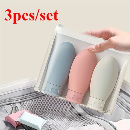 3pcs/set Travel Refillable Cosmetic Containers 60ML