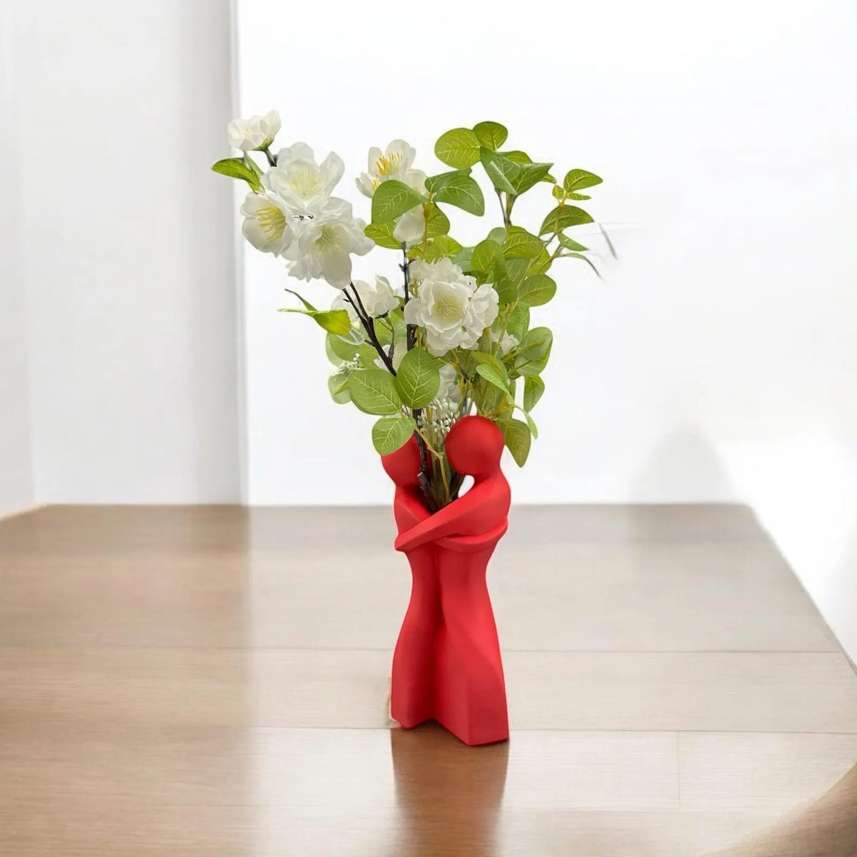 1 Piece of Heart-Shaped Hug Vase - Unique Heart-Shaped Design Home Decoration, Romantic Valentine's Day/Wedding/Anniversary Gift, Warm Centerpiece for the Living Room, Creative Gift for Girlfriend