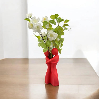 1 Piece of Heart-Shaped Hug Vase - Unique Heart-Shaped Design Home Decoration, Romantic Valentine's Day/Wedding/Anniversary Gift, Warm Centerpiece for the Living Room, Creative Gift for Girlfriend