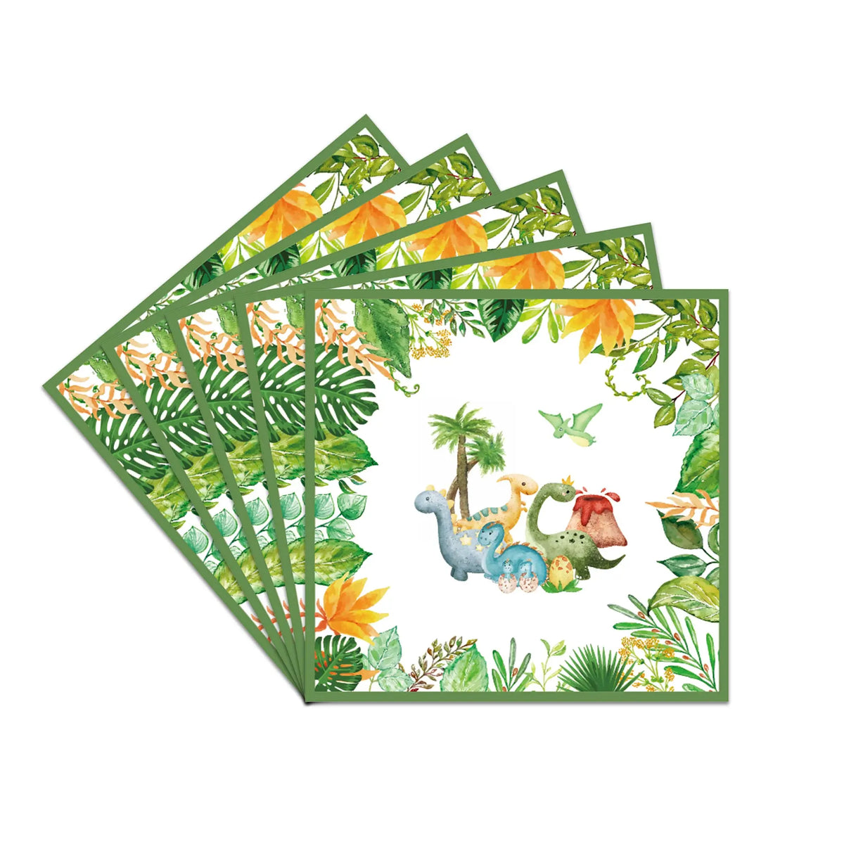 Dinosaur Theme Birthday Decoration Tableware Cup Plate Napkin Backdrop Balloons Banner Paper Bag Kids Gifts Party Decor Supplies