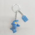 Couple Keychains Set - Matching Pink & Blue Anime Keyring Charms for Lovers, Cute Bag/Car Decor Gift for Him Her