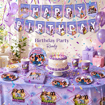 Hot KPOP K&Katseye Themed Decoration Kit Birthday Christmas Halloween Combo Perfect for Indoor Living Rooms Outdoor Backyards