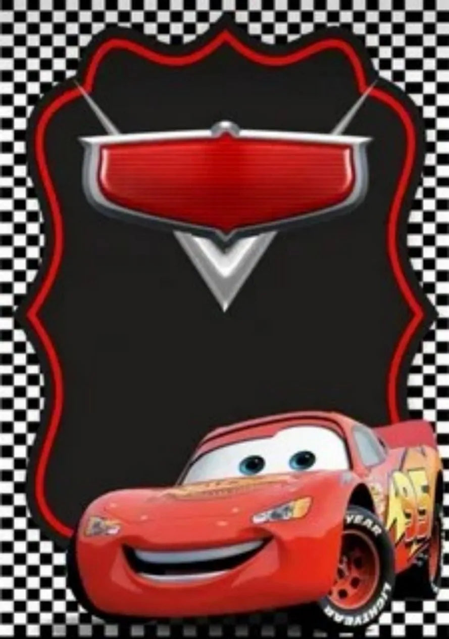 Photography Backdrop Cartoons Cars Theme For Kids Birthday Party Background Cake Table Decor Banner Can Be Customize Name
