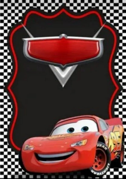 Photography Backdrop Cartoons Cars Theme For Kids Birthday Party Background Cake Table Decor Banner Can Be Customize Name
