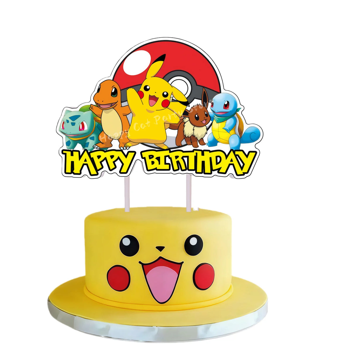 Topper Pokemon Cake Birthday Pokemon Decoration Cake Topper Pikachu Cupcake Topper Baby Shower Baking DIY Supplies Party Favors
