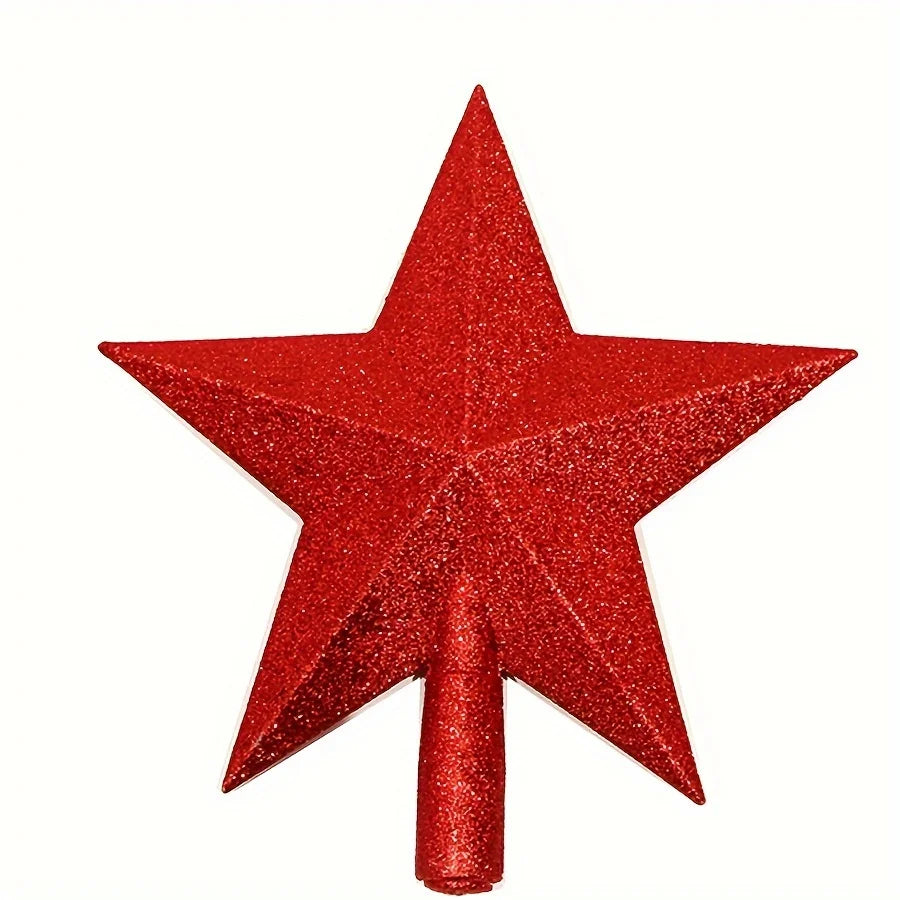 3D Glitter Star Christmas Tree Topper