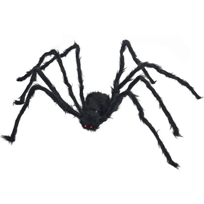 Spider Decoration Outdoor Black Soft Hairy Scary Spider