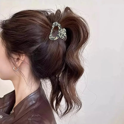 Elegant Sweet Small Oval Hair Claw Clip for Women