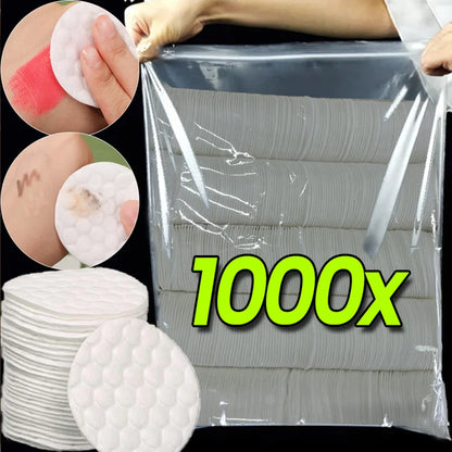 Disposable Soft Circular Makeup Remover Pads Doubles Sided