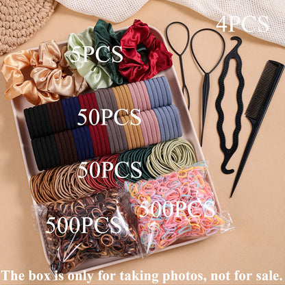 1109pcs Women Dark Hair Accessories Set