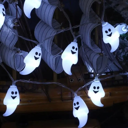 LED Halloween Ghost Light String