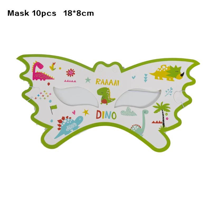 Dinosaur Theme Birthday Decoration Tableware Cup Plate Napkin Backdrop Balloons Banner Paper Bag Kids Gifts Party Decor Supplies