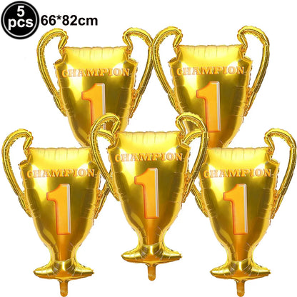 Racing Car Balloon Traffic Cone Balloon Tire Wheel Balloons Black White Checkered Race car Theme Kids Birthday party Decorations