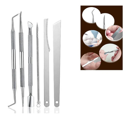 3/6Pcs Cuticle pushers, pedicure care tool