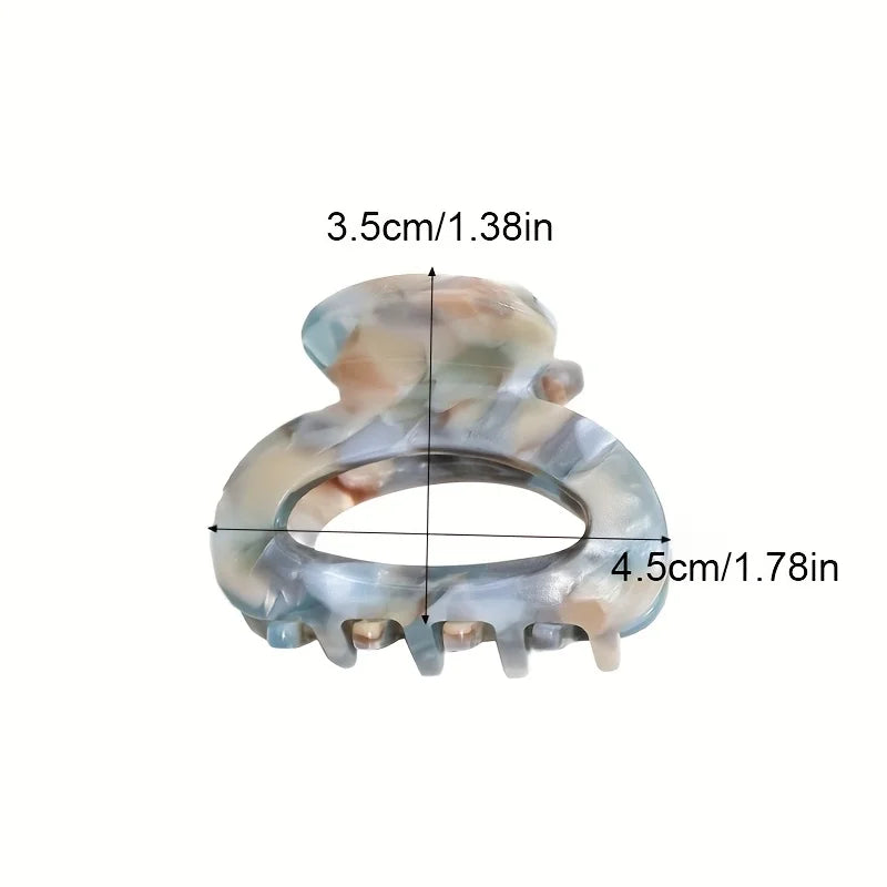 Elegant Sweet Small Oval Hair Claw Clip for Women