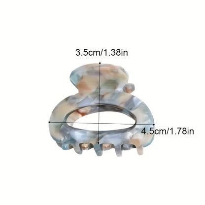 Elegant Sweet Small Oval Hair Claw Clip for Women