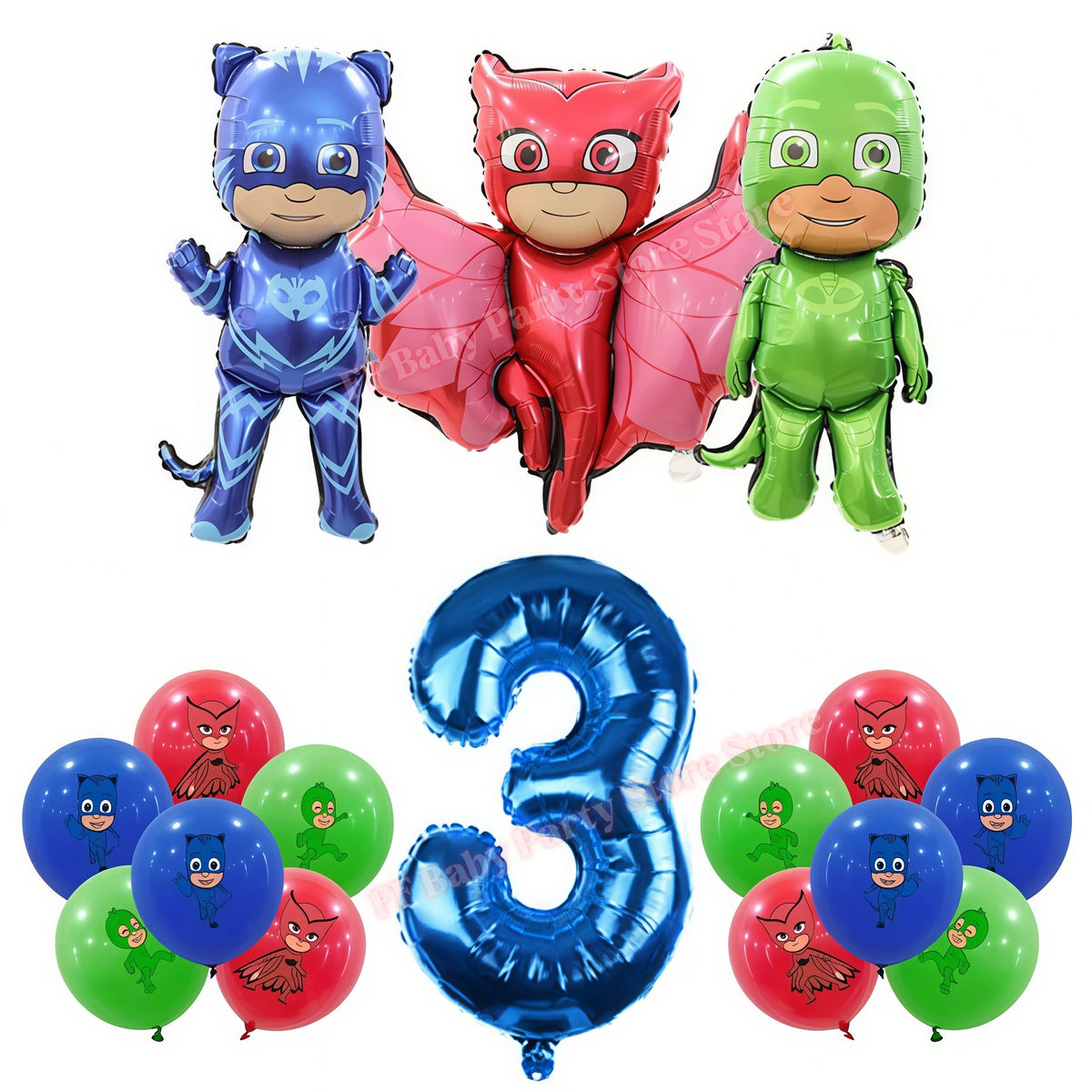 Super Hero PJed Mask Birthday Party Decoration Kids Boys Party Favors Plate Cup Balloon Banner Baby Shower Event Supplies Gifts