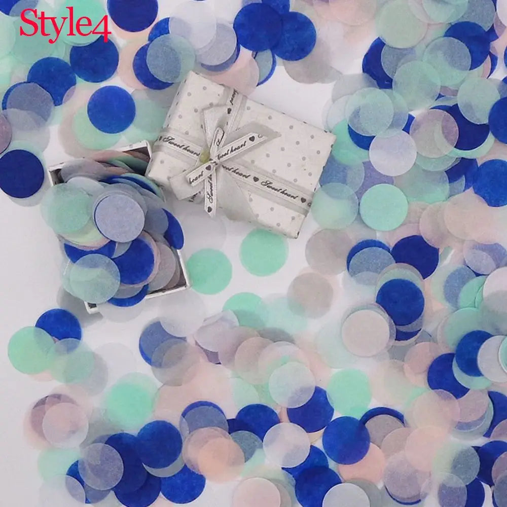 10g/bag Round Confetti Tissue Paper Pink Dots Filling Balloons Baby Shower  Birthday Party Decorations DIY Accessories