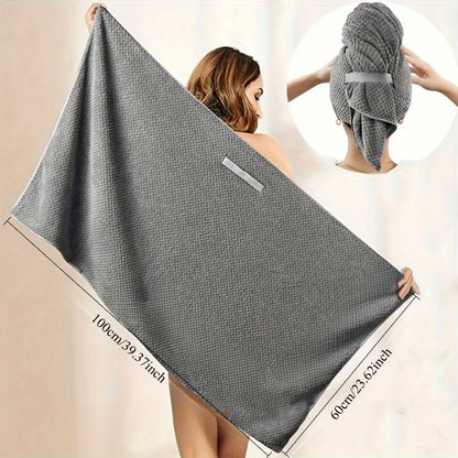 Microfiber Hair Towel Extra Large Wrap Quick Dry Hair Towel