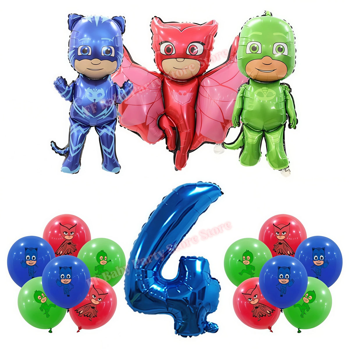 Super Hero PJed Mask Birthday Party Decoration Kids Boys Party Favors Plate Cup Balloon Banner Baby Shower Event Supplies Gifts