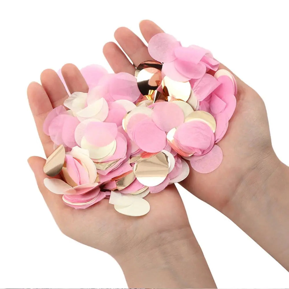 10g/bag Round Confetti Tissue Paper Pink Dots Filling Balloons Baby Shower  Birthday Party Decorations DIY Accessories