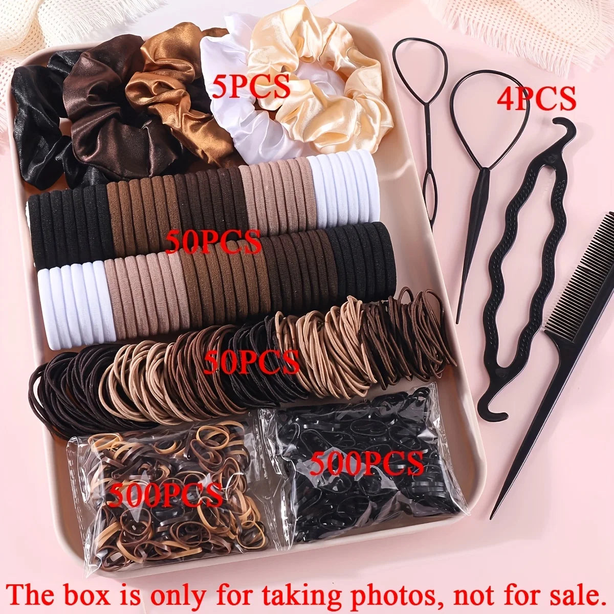 1109pcs Women Dark Hair Accessories Set