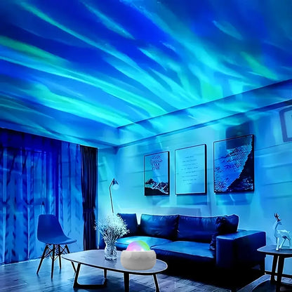 LED Aurora Galaxy Projector Night Light USB RGB 7-Mode 360° Rotating Starry Sky Light with Remote