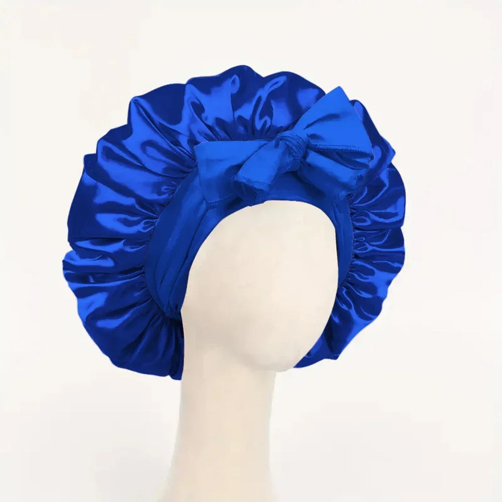 Satin Bonnet Silk Bonnet Adjustable For Sleeping