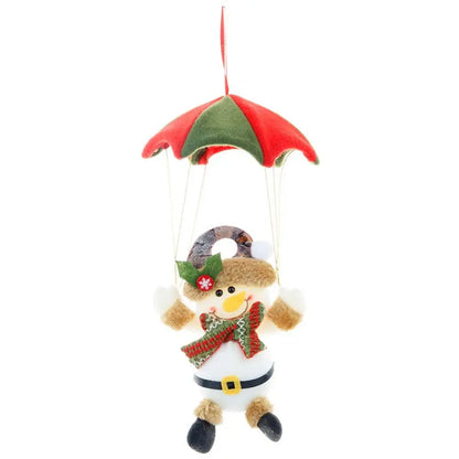 Parachute Christmas Doll — Santa Claus, Snowman, or Fawn Design
