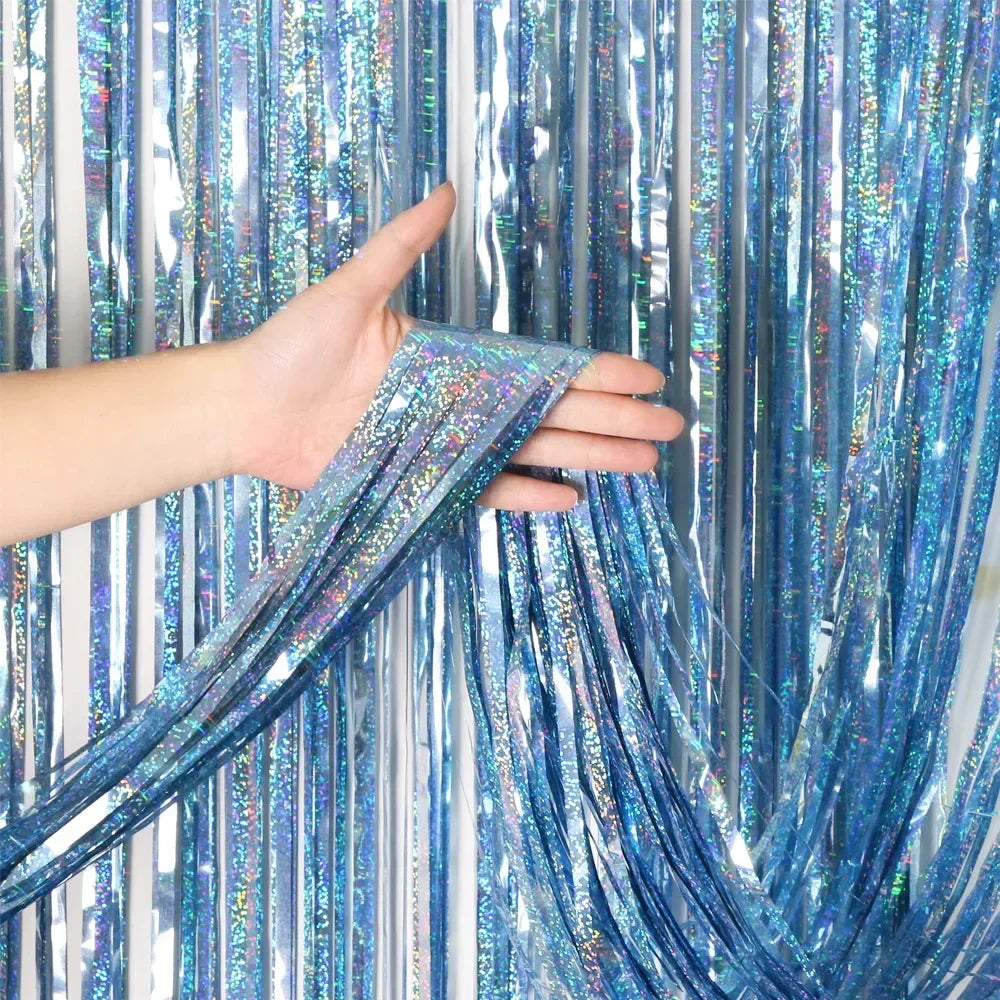 Gold Foil Curtain Fringe Pink For Backdrop Party Back Drop Photo Booth Wedding Graduations Birthday Christmas Event