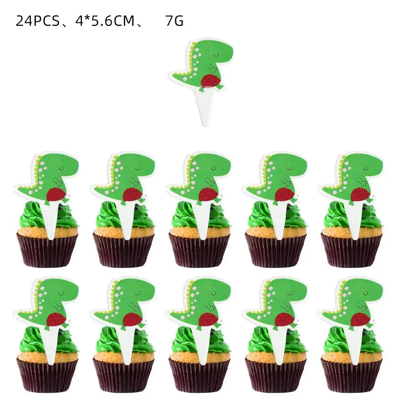 Dinosaur Theme Birthday Decoration Tableware Cup Plate Napkin Backdrop Balloons Banner Paper Bag Kids Gifts Party Decor Supplies