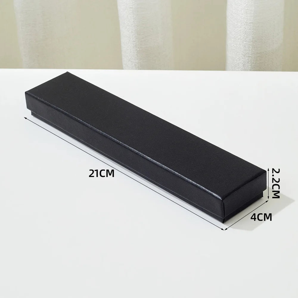 High-end Black Jewelry Gift Box for Earring Necklace Bracelet Ring Pendant Jewelry Storage Square Paper Box Gift Packaging Box