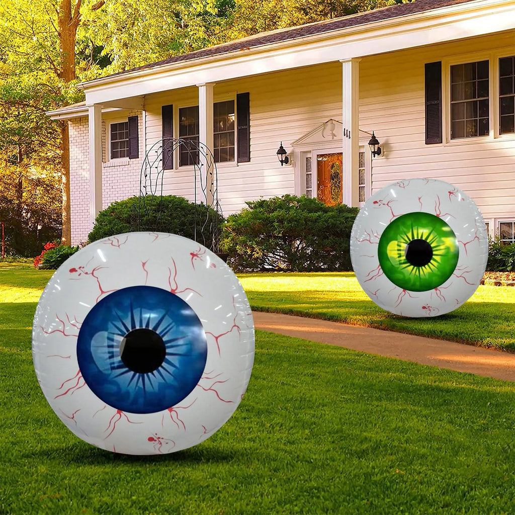 Halloween Inflatables Eyeball Decorations  Bloodshot Eyeballs Indoor Outdoor And Garden Halloween Decors