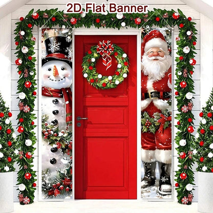 Merry Christmas Door Banner Decoration