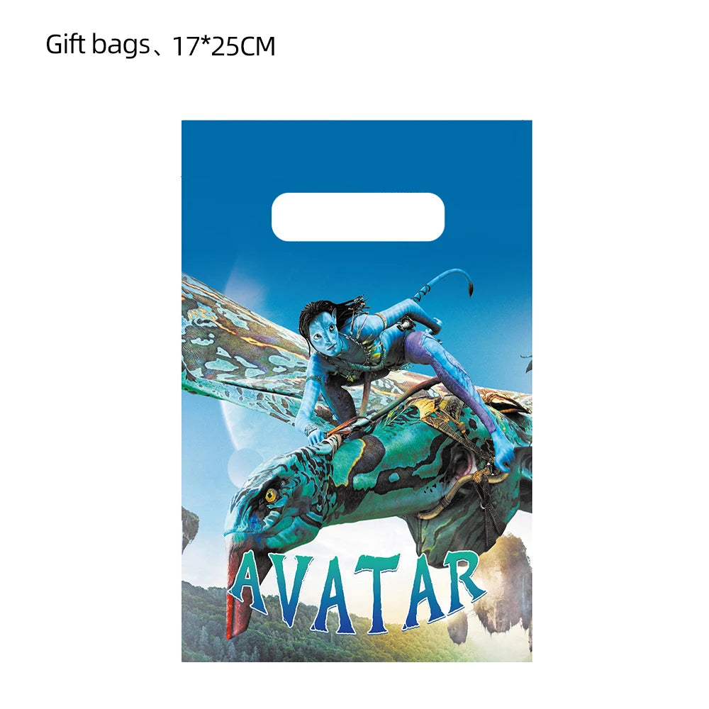 Happy Birthday Party Decor Gift Bags Science Fiction Film Avatar Thanks Gift Packing Baby Shower Party Supplies Kids Candy Box