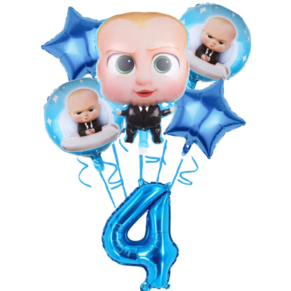 Bossed Baby Birthday Party Decoration Tableware Plates Cups Napkins Hat Balloon Baby Shower Kids Party Favors Party Supplies Kit