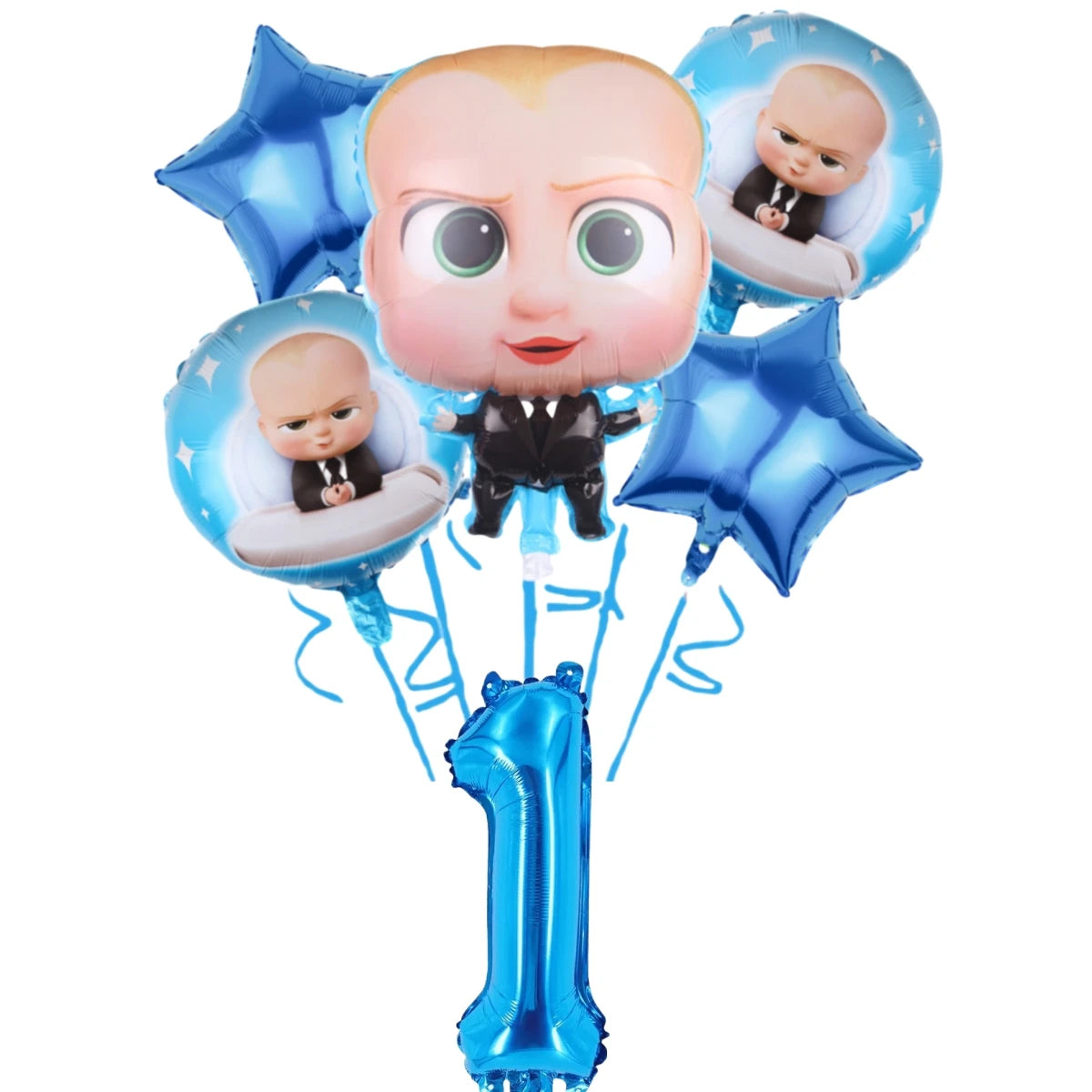 Bossed Baby Birthday Party Decoration Tableware Plates Cups Napkins Hat Balloon Baby Shower Kids Party Favors Party Supplies Kit