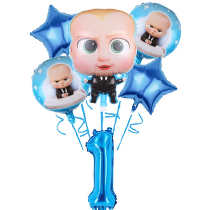 Bossed Baby Birthday Party Decoration Tableware Plates Cups Napkins Hat Balloon Baby Shower Kids Party Favors Party Supplies Kit