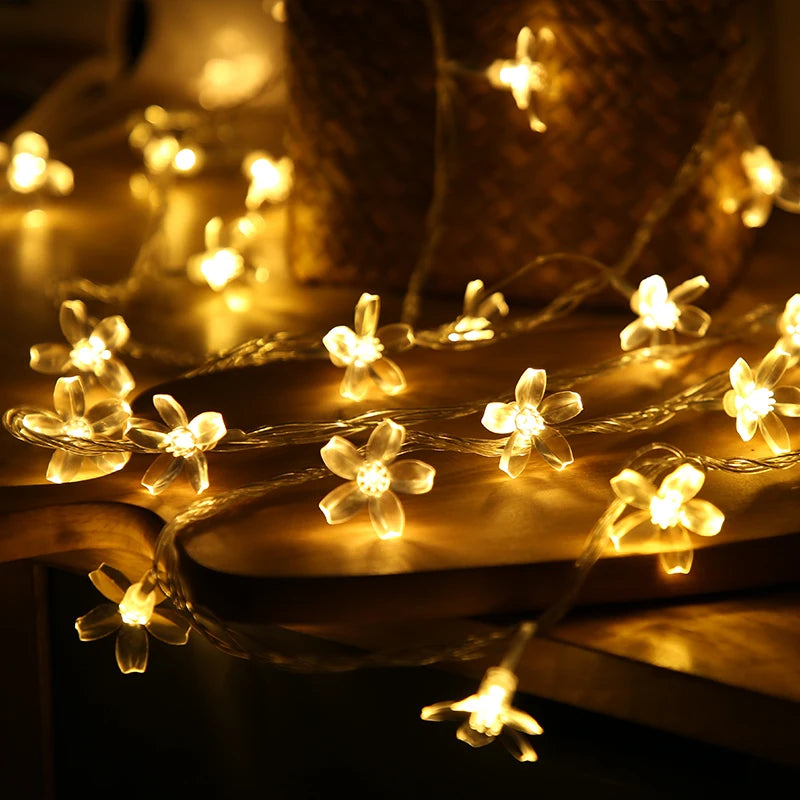 Snowflake LED Light Christmas Decoration — Hanging Garland