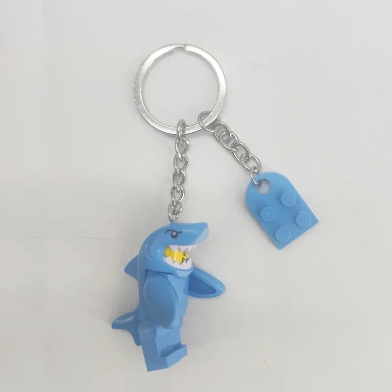 Couple Keychains Set - Matching Pink & Blue Anime Keyring Charms for Lovers, Cute Bag/Car Decor Gift for Him Her