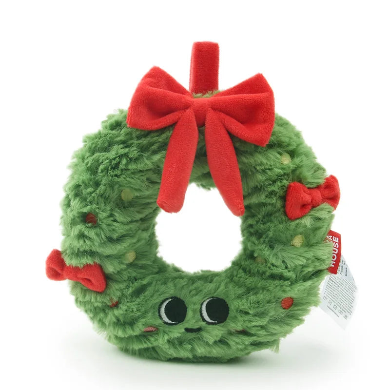 Exquisite Christmas Decoration Plush Toys Christmas Tree wreath Gingerbread Man Soft Plush Filling Party Decoration Gifts