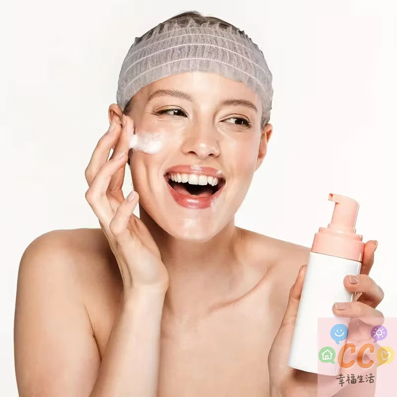 HUA HUA 20/50/100pcs Disposable Spa Headbands Soft Non- Elastic Facial Hair Bands For Sauna, Facial Cleansing, Skincare & Makeup