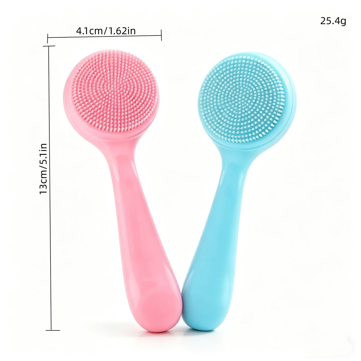 1pc Soft Silicone Facial Brush, Manual Cleansing Brush, Gentle Exfoliation, Deep Cleansing of Pores.