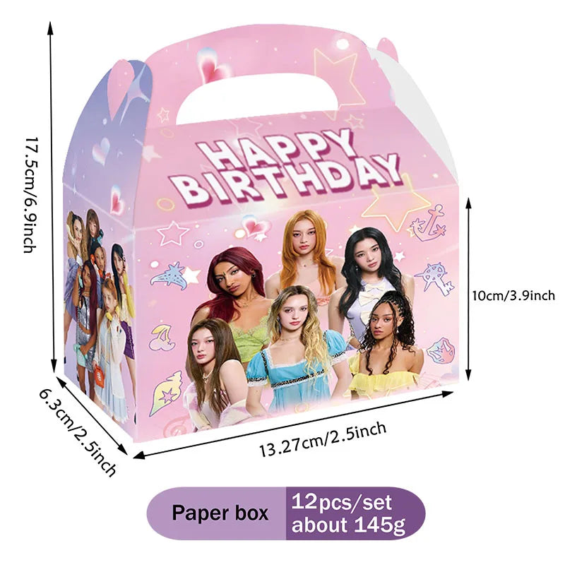 Hot KPOP K&Katseye Themed Decoration Kit Birthday Christmas Halloween Combo Perfect for Indoor Living Rooms Outdoor Backyards